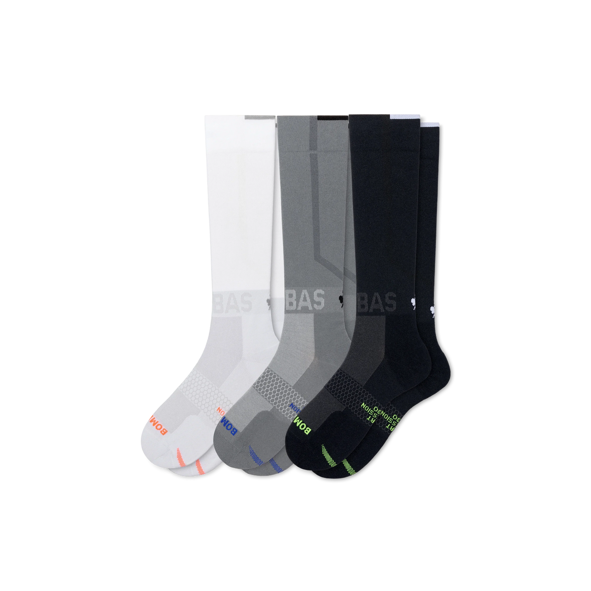 Women's Sport Compression Knee High Sock 3-Pack (20-30mmHg)