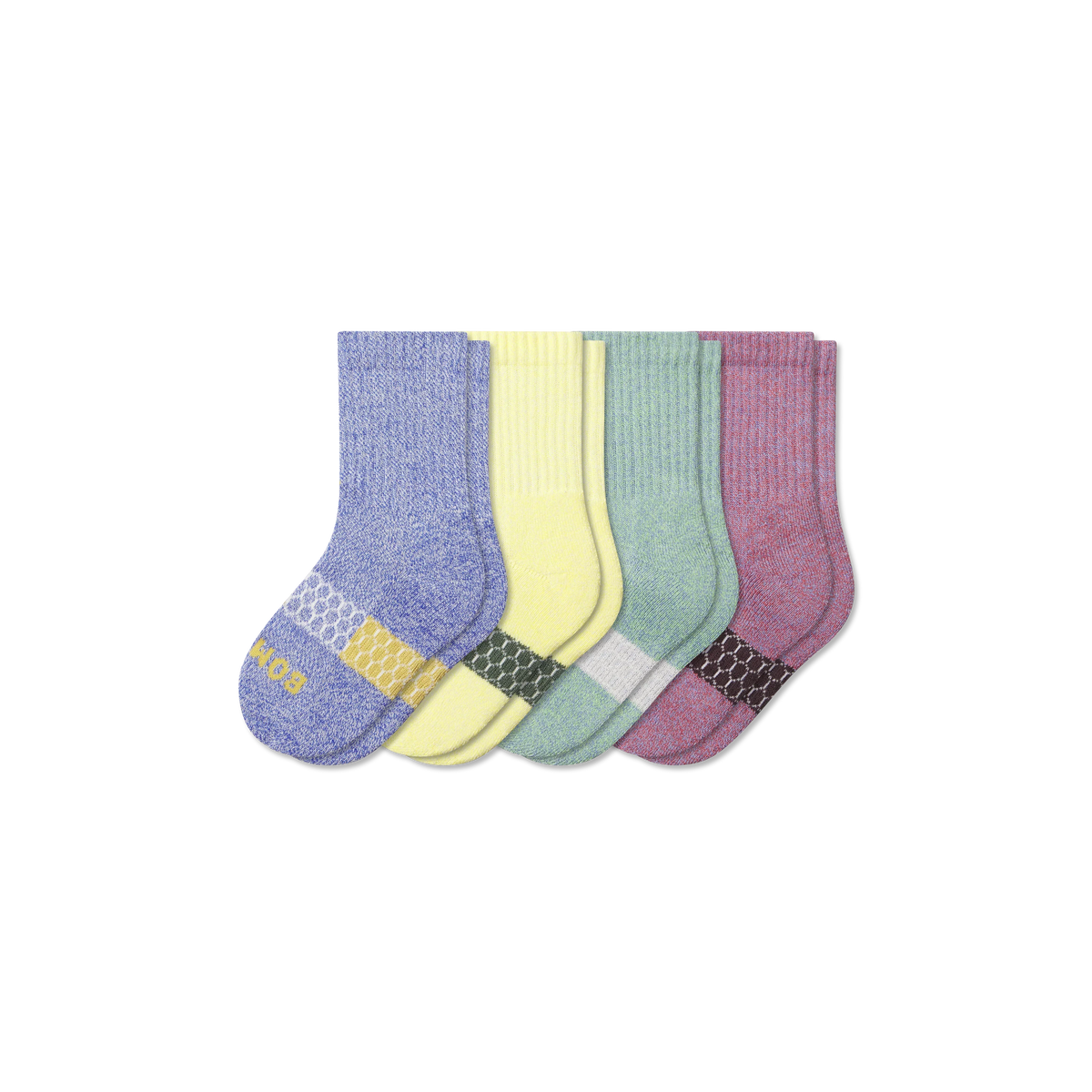 Junior Marl Calf Sock 4-Pack