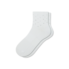 Women’s Rhinestone Rib Quarter Socks