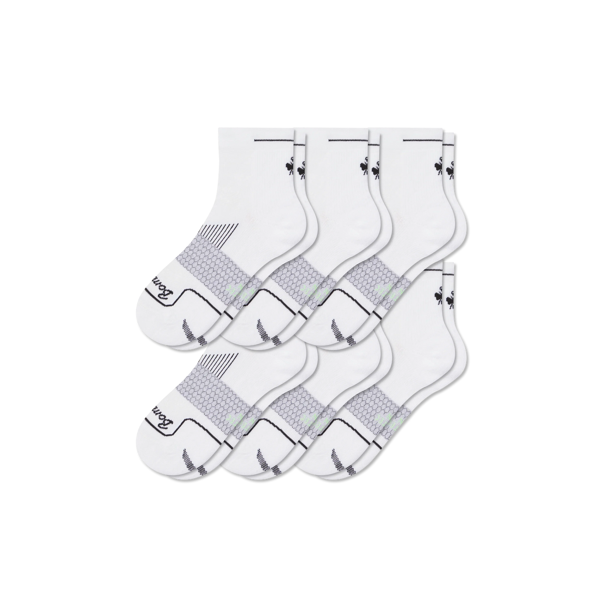 Men's Run Quarter Sock 6-Pack