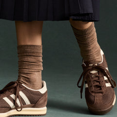 Women's Merino Wool Blend Modern Rib Calf Socks