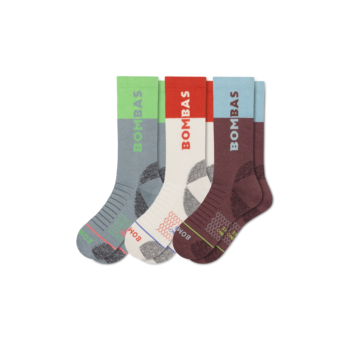 Women's Merino Wool Blend Hiking Calf Sock 3-Pack
