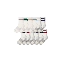Women's Vintage Stripes Half Calf Socks 12-Pack