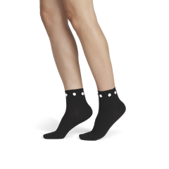 Women's Rosette True Rib Quarter Socks