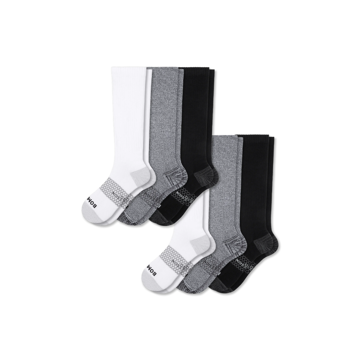 Women's Everyday Compression Knee High Sock 6-Pack (15-20mmHg)