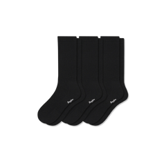Women's Merino Cashmere Blend Fine Rib Calf Sock 3-Pack