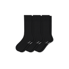 Women's Merino Cashmere Blend Rib Calf Sock 3-Pack