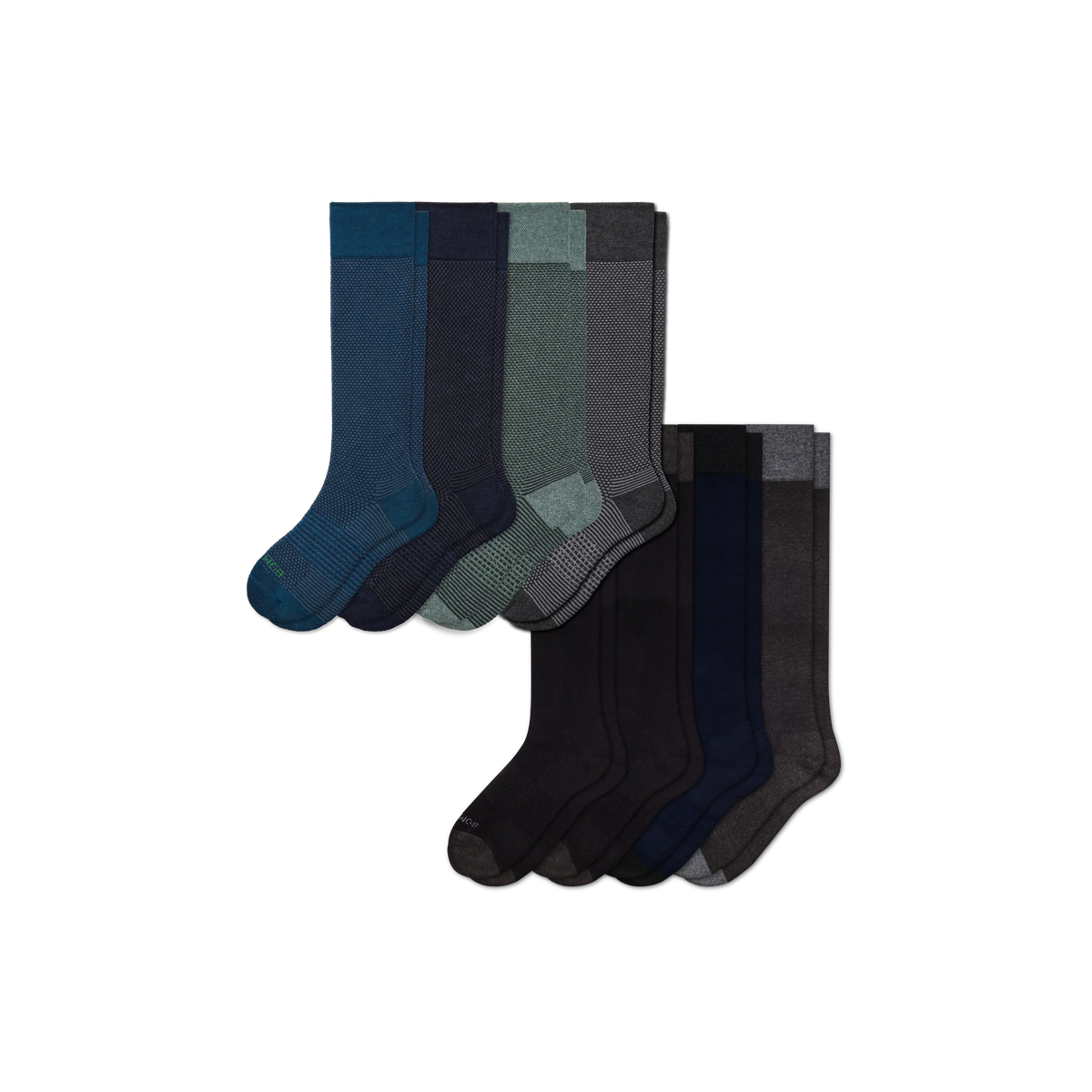 Men's Dress Over the Calf Sock 8-Pack