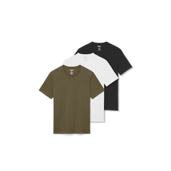 Men's Pima Cotton Slim Crew Neck T-Shirt 3-Pack