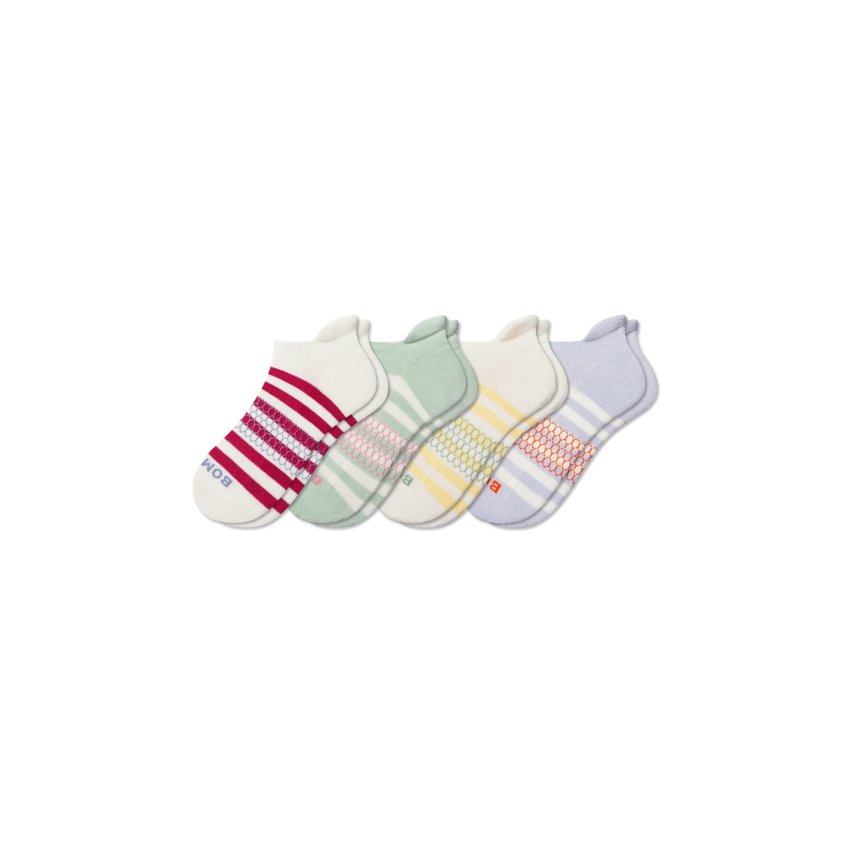 Youth Stripes Ankle Sock 4-Pack