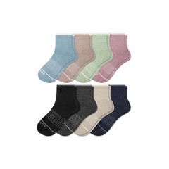 Women's Merino Wool Blend Quarter Sock 8-Pack