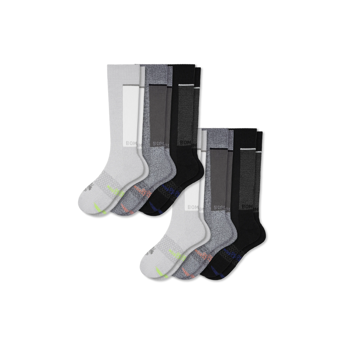 Women's Medical Grade Compression Knee High Sock 6-Pack (20-30mmHg)