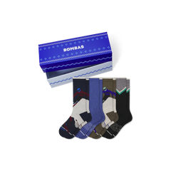 Men's Merino Wool Blend Calf Sock 4-Pack Gift Box