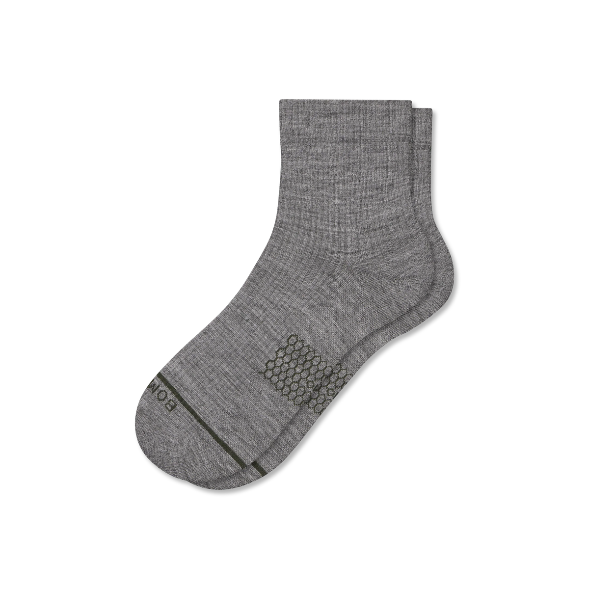 Women's Merino Wool Blend Modern Rib Quarter Socks